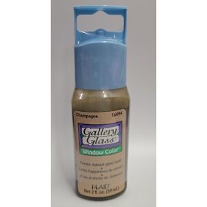 Plaid Gallery Glass Window Color Champagne 16094 Stained Glass Paint 2oz 59ml